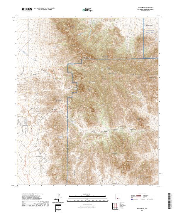 Organ Peak topographic map thumbnail