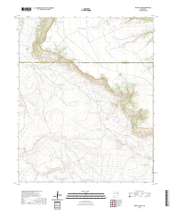 Ortega Tank topographic map thumbnail