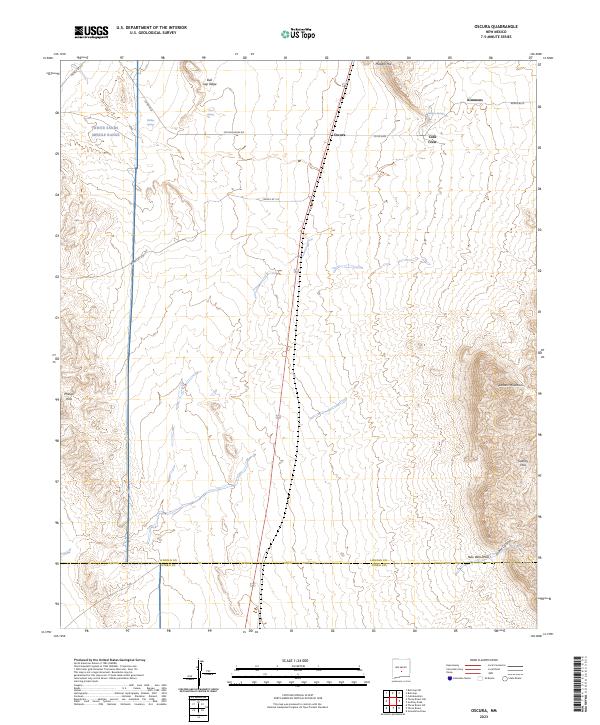 Oscura topographic map thumbnail