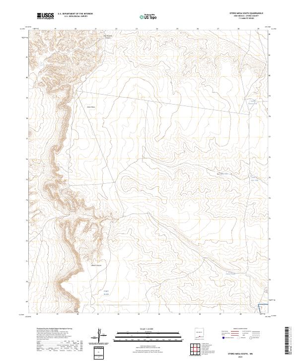 Otero Mesa South topographic map thumbnail