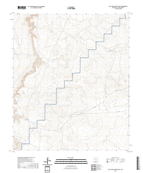 Owl Tank Canyon East topographic map thumbnail