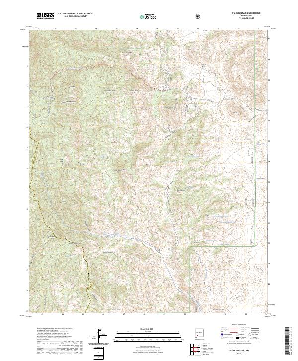 P A Mountain topographic map thumbnail