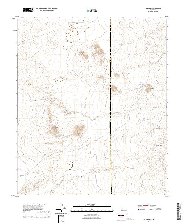 P O L Ranch topographic map thumbnail