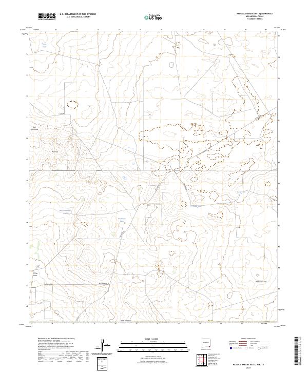 Paduca Breaks East topographic map thumbnail