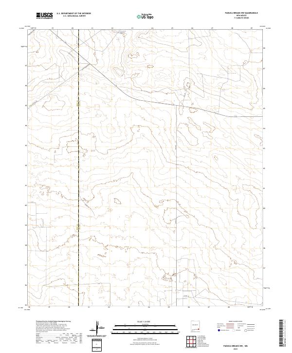 Paduca Breaks NW topographic map thumbnail