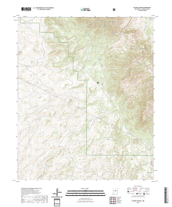 Pajaro Canyon topographic map thumbnail