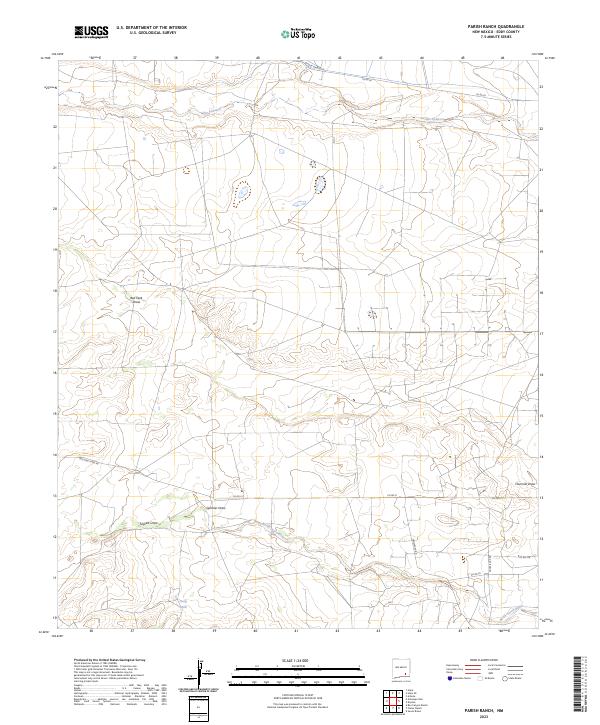 Parish Ranch 2023 topographic map thumbnail