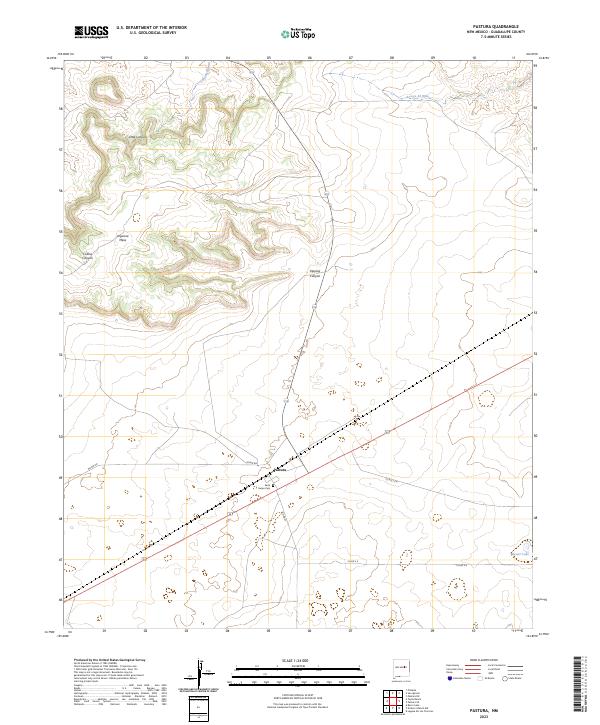 Pastura topographic map thumbnail