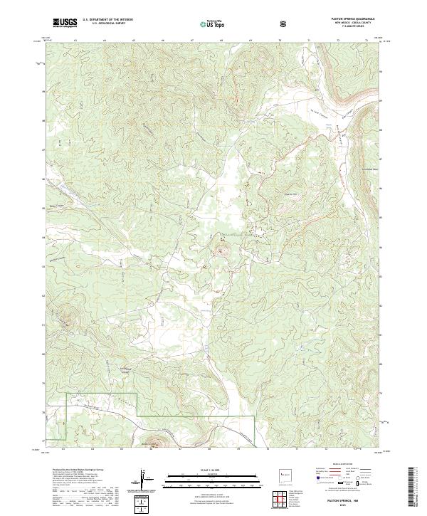 Paxton Springs topographic map thumbnail