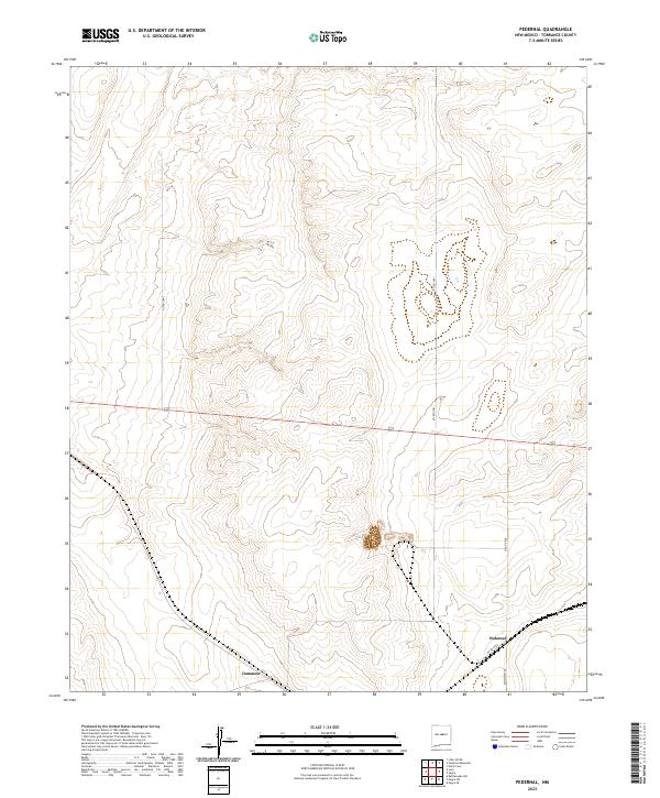 Pedernal topographic map thumbnail
