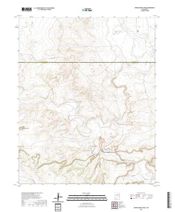 Pedro Miguel Peak topographic map thumbnail