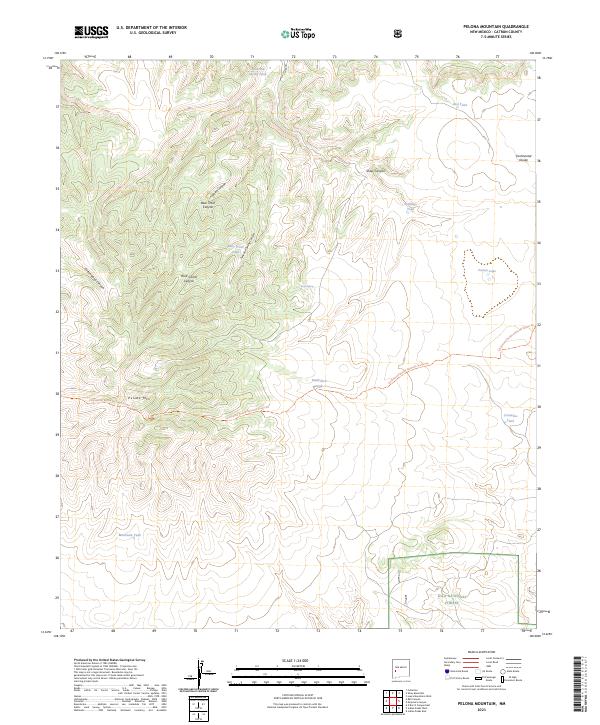 Pelona Mountain topographic map thumbnail
