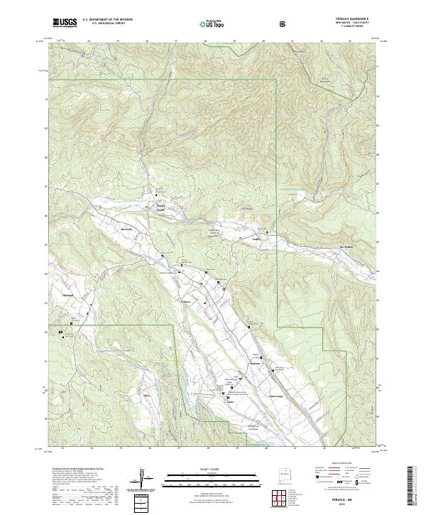 Penasco 2023 topographic map thumbnail