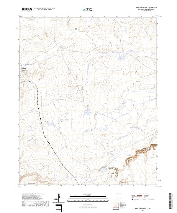 Piedra De La Aguila topographic map thumbnail