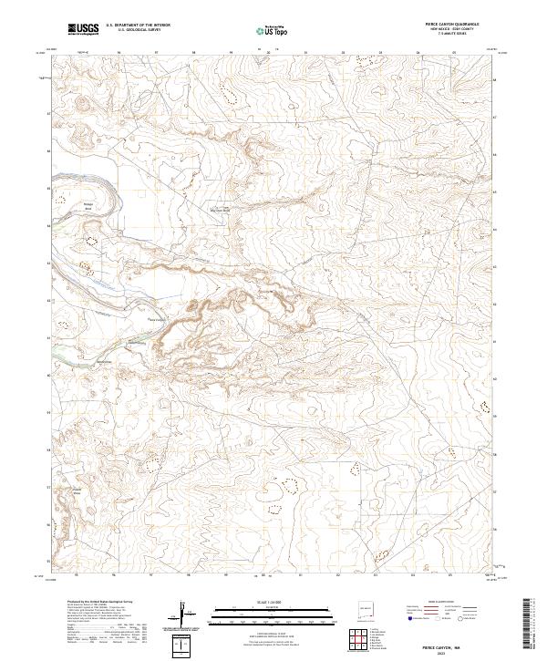 Pierce Canyon topographic map thumbnail