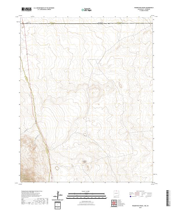 Pinabetoso Peaks topographic map thumbnail