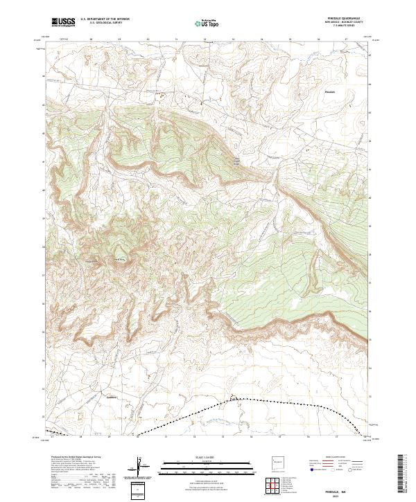 Pinedale topographic map thumbnail