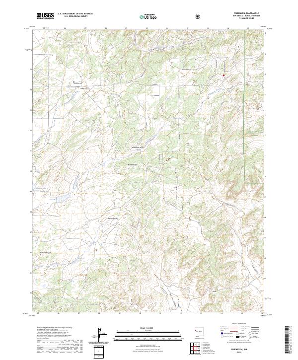Pinehaven topographic map thumbnail
