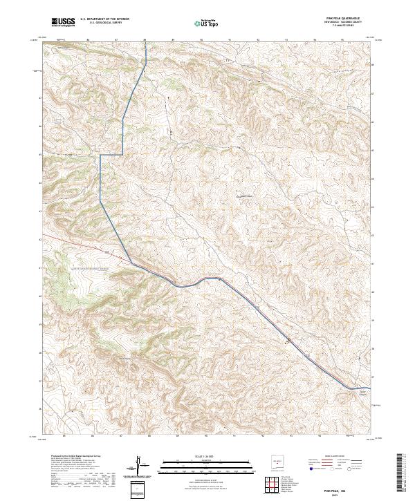 Pink Peak topographic map thumbnail