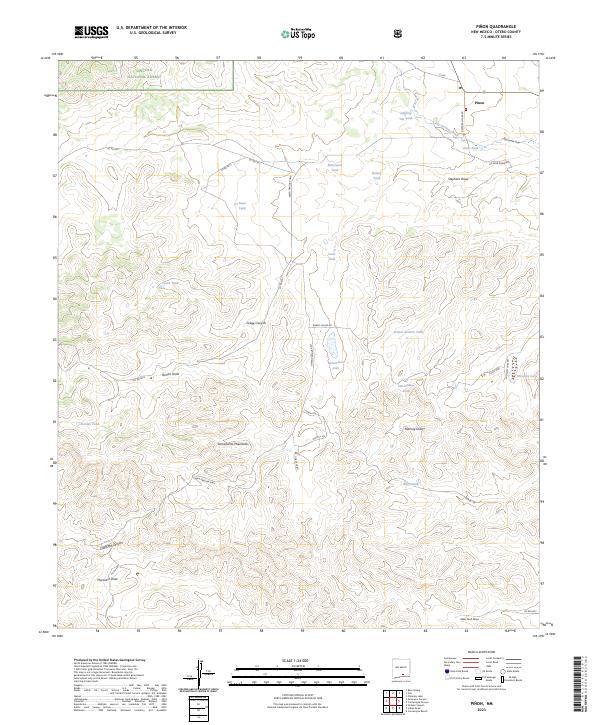 Pinon 2023 topographic map thumbnail