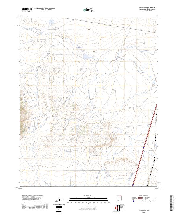 Pinon Hills topographic map thumbnail
