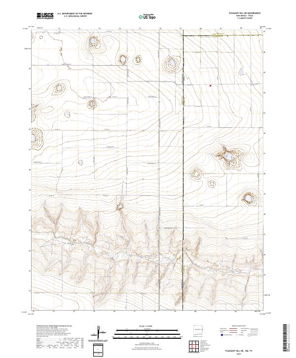 Pleasant Hill NE topographic map thumbnail