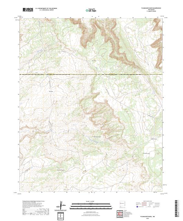Plumasano Basin topographic map thumbnail