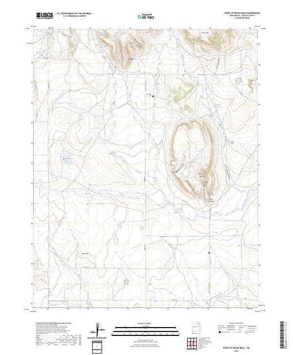 Point of Rocks Mesa topographic map thumbnail