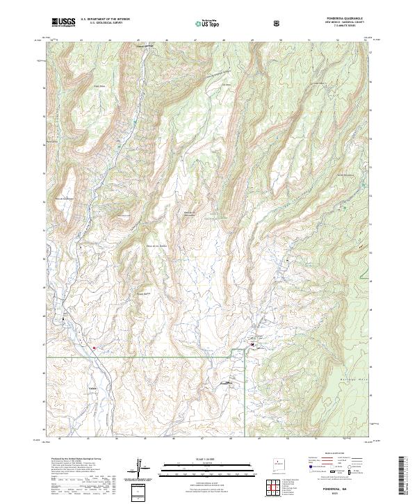 Ponderosa 2023 topographic map thumbnail