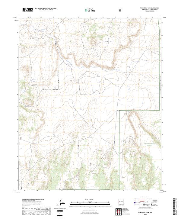 Ponderosa Tank topographic map thumbnail