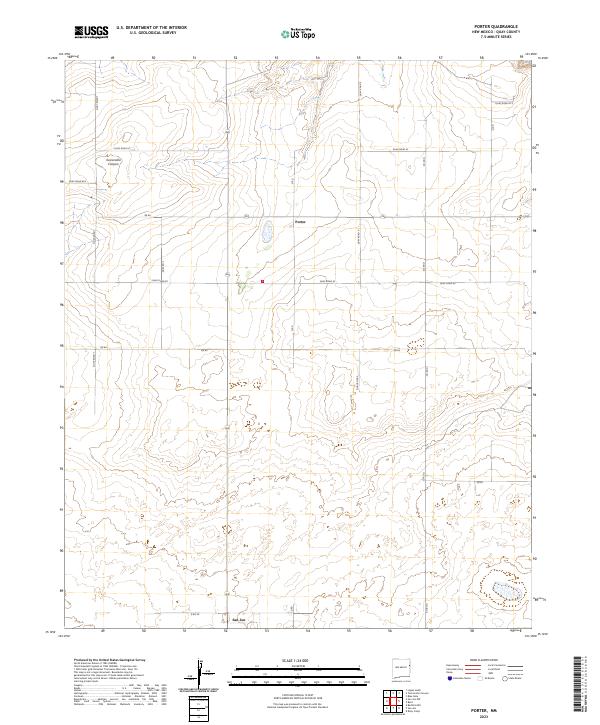 Porter 2023 topographic map thumbnail