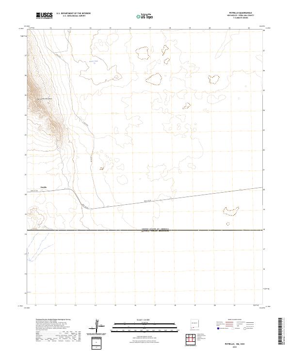 Potrillo 2023 topographic map thumbnail