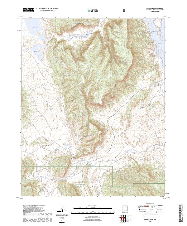 Pounds Mesa 2023 topographic map thumbnail