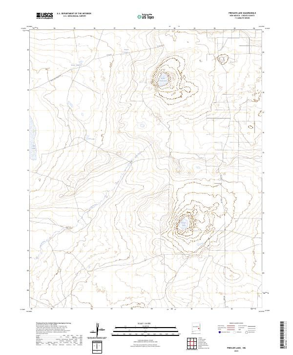 Presler Lake topographic map thumbnail