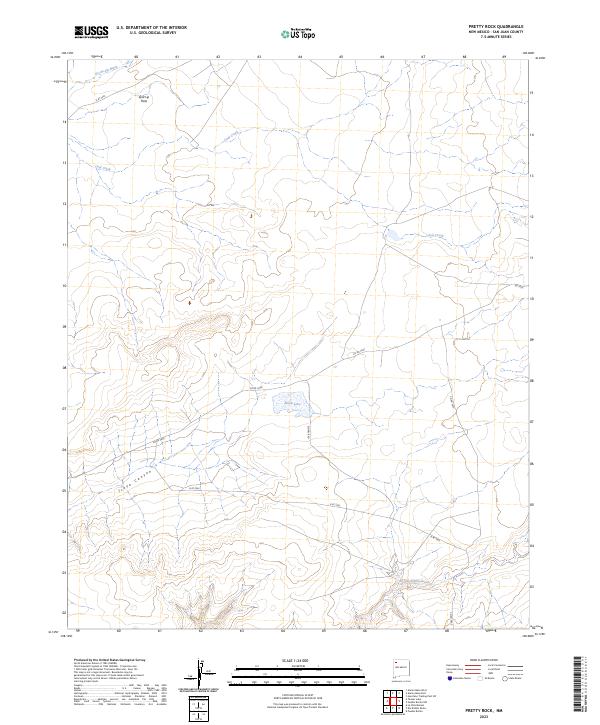 Pretty Rock 2023 topographic map thumbnail