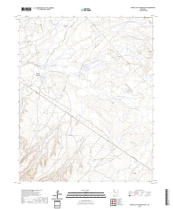 Pueblo Alto Trading Post topographic map thumbnail