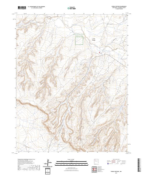 Pueblo Pintado topographic map thumbnail