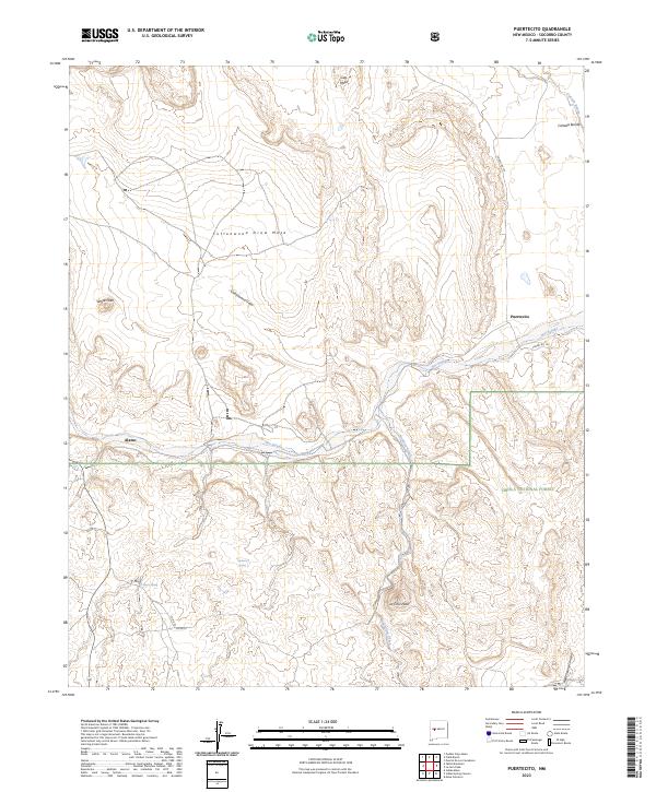 Puertecito 2023 topographic map thumbnail