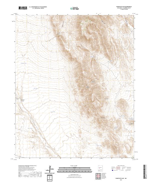 Puertecito Gap 2023 topographic map thumbnail