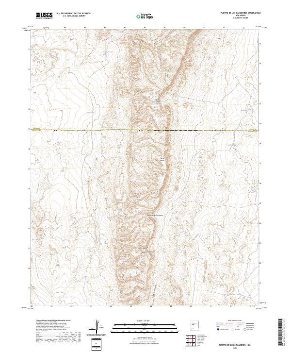 Puerto De Los Cavadores topographic map thumbnail