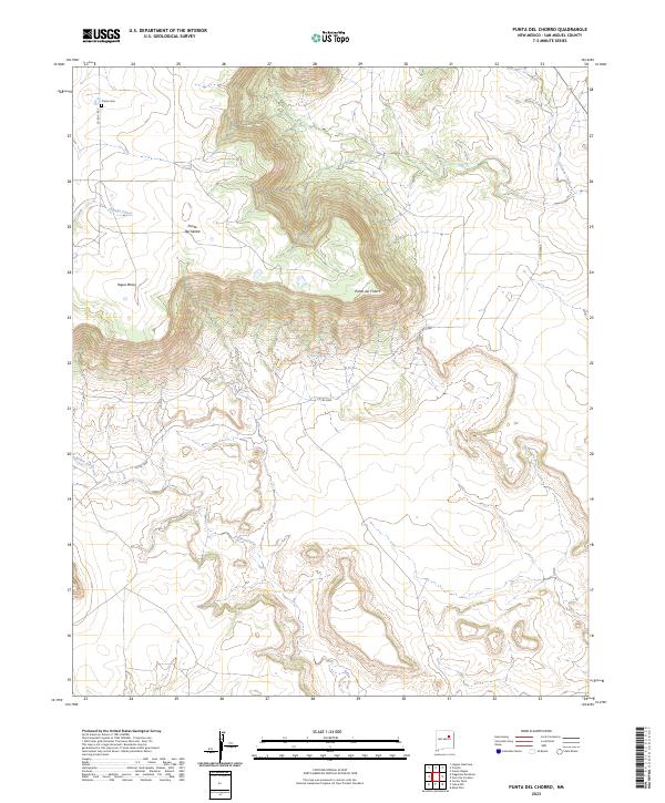 Punta Del Chorro topographic map thumbnail
