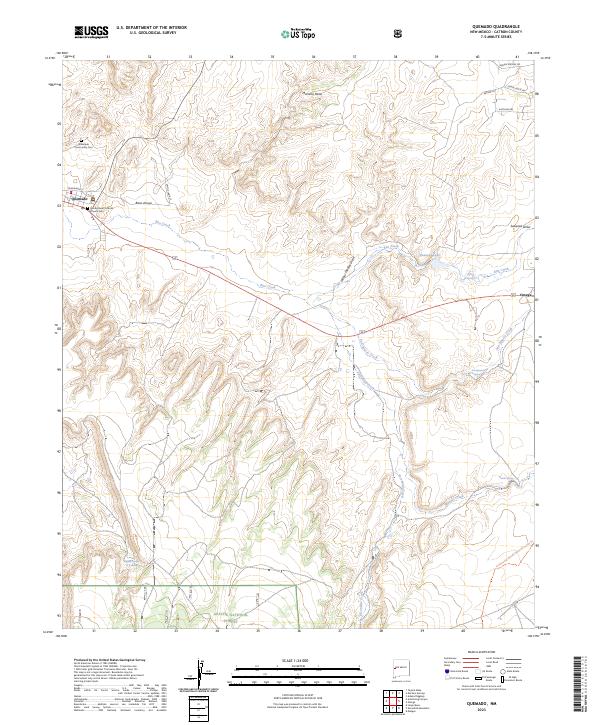 Quemado 2023 topographic map thumbnail