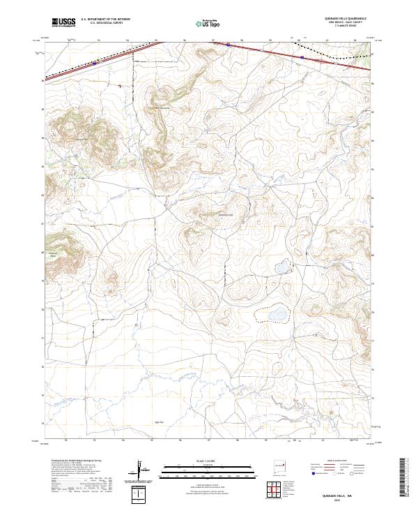 Quemado Hills topographic map thumbnail