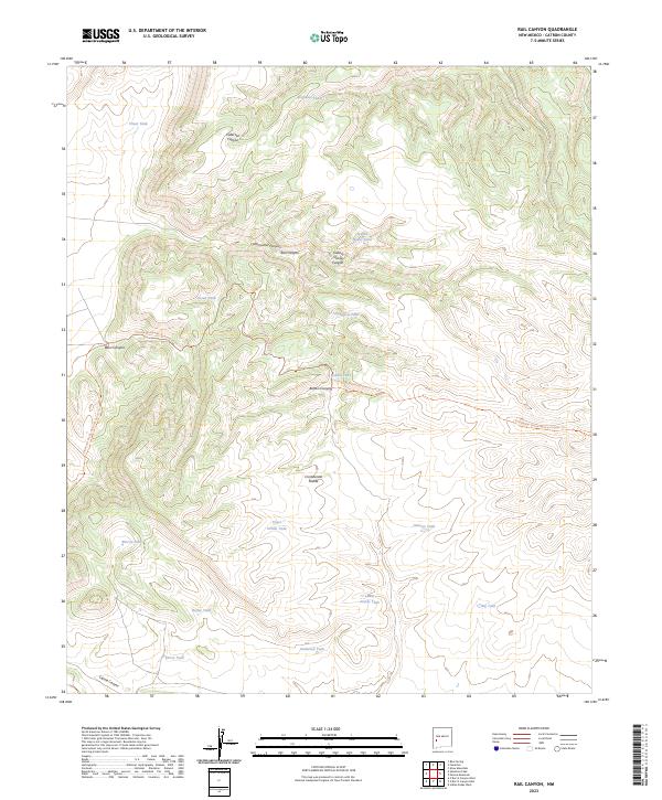Rail Canyon 2023 topographic map thumbnail