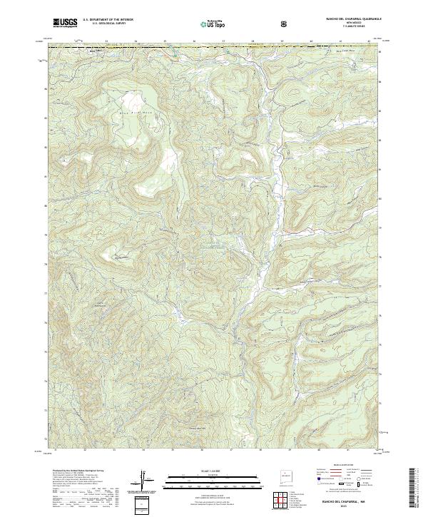 Rancho del Chaparral topographic map thumbnail