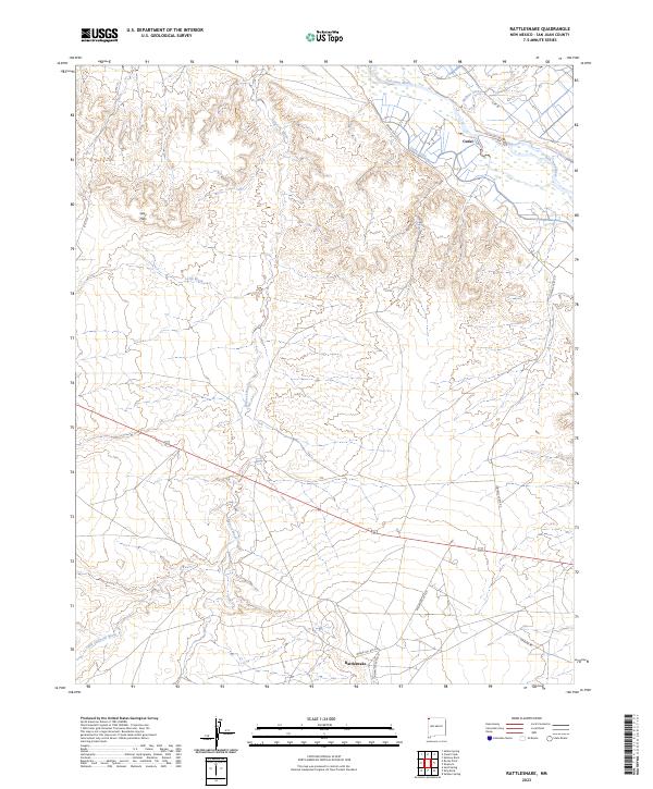 Rattlesnake 2023 topographic map thumbnail