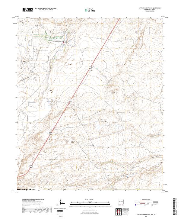 Rattlesnake Springs topographic map thumbnail