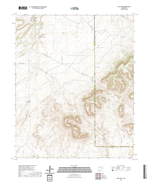 Rayo Hills topographic map thumbnail