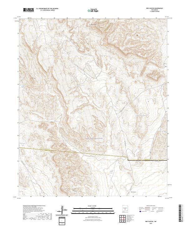 Red Canyon 2023 topographic map thumbnail