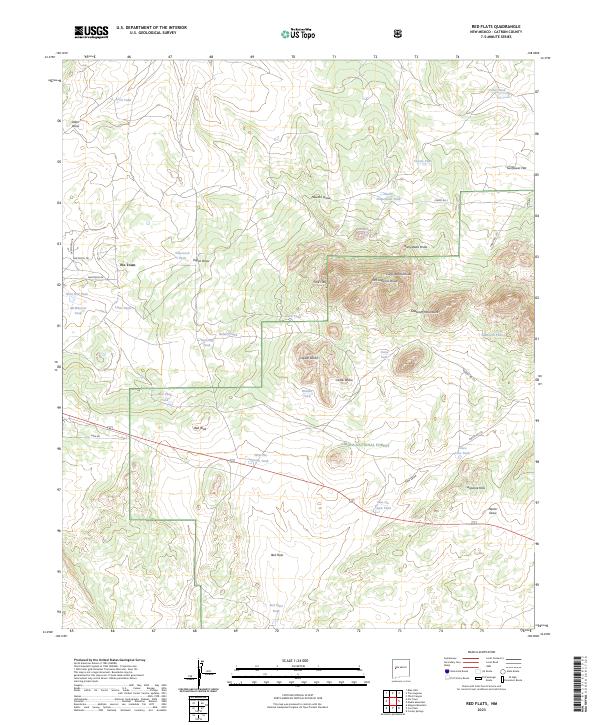 Red Flats 2023 topographic map thumbnail